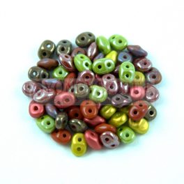 Czech Superduo bead mix - Rainbow - 10g