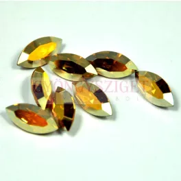 Swarovski XILION Navette 15x7mm - crystal metallic sunshine