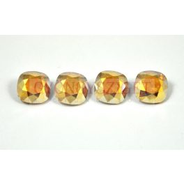Swarovski round square - Crystal Metallic Sunshine - 10mm