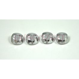 Swarovski round square - light chrome - 10mm