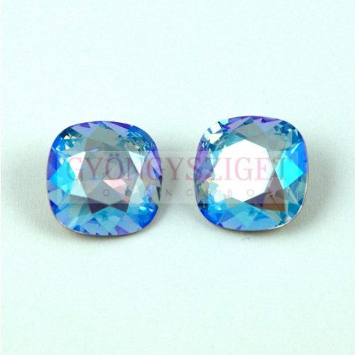 Swarovski round square - Light Sapphire Shimmer - 10mm
