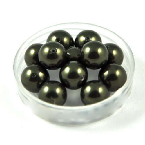 Swarovski imitation pearl - dark green -6mm