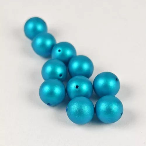 Swarovski igazgyöngy utánzat - Iridescent Dark Turquoise - 8mm
