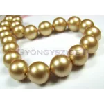 Swarovski igazgyöngy utánzat - vintage gold -8mm
