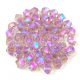 Swarovski bicone 4mm - Light Amethyst Shimmer 2x