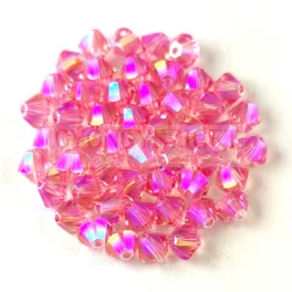 Swarovski bicone 3mm - Light Rose Shimmer 2x