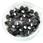 Swarovski bicone 3mm - Jet Hematite 2x