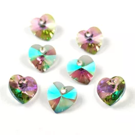 Swarovski heart pendant - 10,3 x 10 mm - Paradise Shine