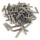 Bugle beads - 12mm - Chrome