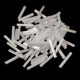 Bugle beads - 12mm - White Luster