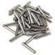 Bugle beads - 15mm - Chrome