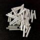 Bugle beads - 20mm - Silver Lined Crystal