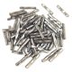 Bugle beads - Twisted - 12 x 2 mm - Chrome