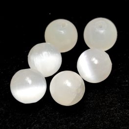 Selenite round bead - 10mm
