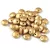 Lentil with Asymetrical Hole - Czech Glass Bead - Aztec Gold - 6mm