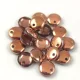 Lentil with Asymetrical Hole - Czech Glass Bead - Crystal Apollo - 6mm