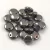 Lentil with Asymetrical Hole - Czech Glass Bead - Crystal Full Chrome - 6mm