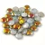 Lentil with Asymetrical Hole - Czech Glass Bead - Crystal Marea - 6mm