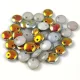 Lentil with Asymetrical Hole - Czech Glass Bead - Crystal Marea - 6mm