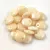 Lentil with Asymetrical Hole - Czech Glass Bead - Chalk White Beige Luster - 6mm