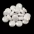 Lentil with Asymetrical Hole - Czech Glass Bead - Chalk Pearl White - 6mm