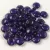 Lentil with Asymetrical Hole - Czech Glass Bead - Tanzanit - 6mm