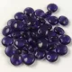 Lentil with Asymetrical Hole - Czech Glass Bead - Tanzanit - 6mm