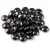 Lentil with Asymetrical Hole - Czech Glass Bead - Jet Eggplant Picasso -6mm