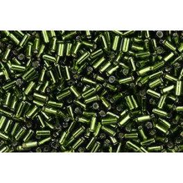 Toho szalmagyöngy - 37 - Silver-Lined Olivine - 3mm