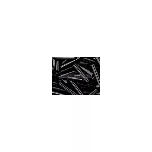 Toho Bugle Japanese Seed Bead  -  49  -  Jet  -  size: 9mm