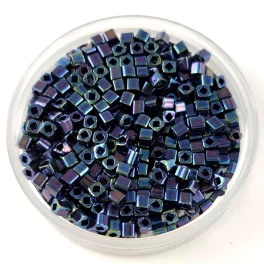   Toho Cube Japanese Glass Bead  -  88  -  Metallic Cosmos  -  1.5mm