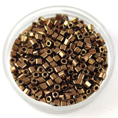 Toho Cube Japanese Glass Bead  -  221  -  Bronze  -  1,5mm