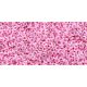 Toho demi round gyöngy - 1082 - Baby Pink Lined Crystal - 11/0