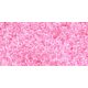Toho Demi Round Japanese Seed Bead  - 379 - Cotton Candy-Lined Crystal - 11/0