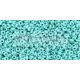 Toho Demi Round Japanese Seed Bead  - 413 - Opaque Rainbow Turquoise - 11/0