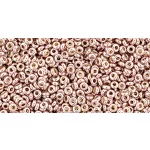 Toho Demi Round Japanese Seed Bead  -  pf552 - PermaFinish - Galvanized Sweet Blush  -  size: 11/0