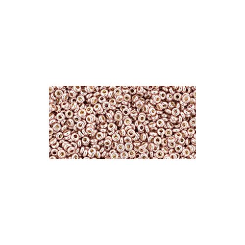 Toho demi round gyöngy - pf552 - PermaFinish - Galvanized Sweet Blush - 11/0