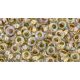 Toho demi round gyöngy - 994 - Gold Lined Rainbow Crystal - 6/0