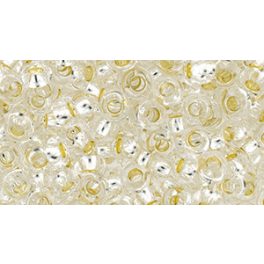   Toho demi round gyöngy - pf21 - Permanent Finish Silver Lined Crystal - 8/0