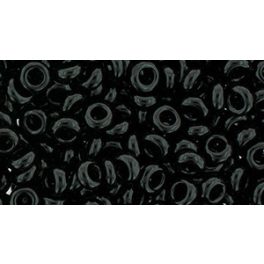 Toho demi round gyöngy - 49 - Jet - 8/0