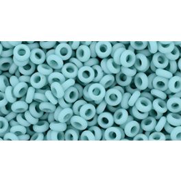   Toho demi round gyöngy - 55f - Opaque-Frosted Turquoise - 8/0