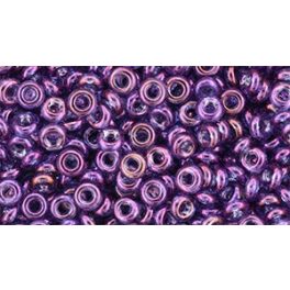   Toho demi round gyöngy - 205 - Gold-Lustered Dark Amethyst - 8/0