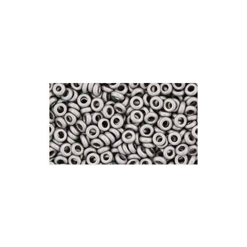 Toho demi round gyöngy - 566 - Metallic Frosted Antique Silver - 8/0