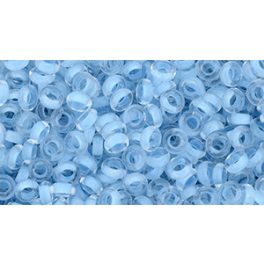   Toho demi round gyöngy - 976 - Neon Ice Blue-Lined Crystal - 8/0