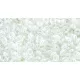 Toho demi round gyöngy - 981 - Snow Lined Crystal - 8/0