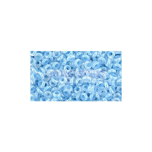 Toho Demi Round Japanese Seed Bead  - 1079 - Baby Blue Lined Crystal - 8/0