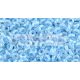 Toho demi round gyöngy - 1079 - Baby Blue Lined Crystal - 8/0