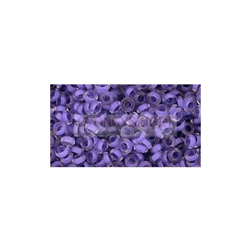 Toho demi round gyöngy - 977 - Neon Purple Lined Crystal - 8/0