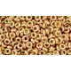 Toho Demi Round Japanese Seed Bead  -  pf551 - PermaFinish - Galvanized Rose Gold  -  size: 8/0