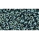 Toho Demi Round Japanese Seed Bead  -  y910 - HYBRID Polychrome Blue Aqua  -  size: 8/0